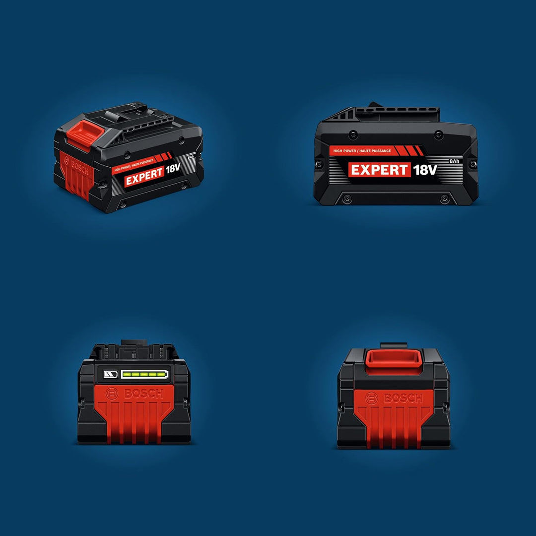 Bosch EXPERT 18V System Hochleistungs-Starter-Set: EXBA18V-80 + 1x ultraschnelles Parallelladegerät