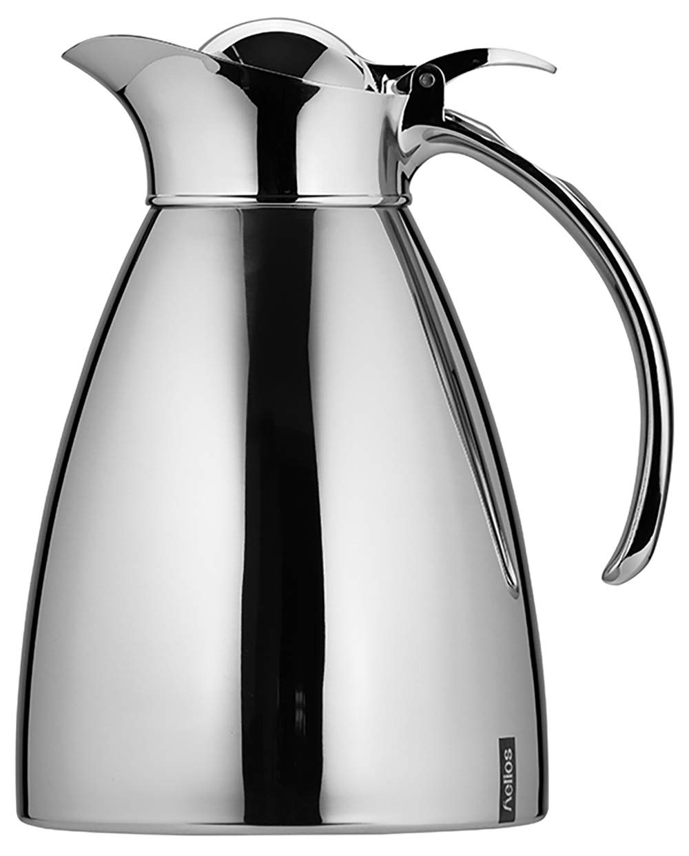 Helios Brilliant Edelstahl-Isolierkanne, poliert, 1 Liter 1,0 Liter, 1,0 Liter