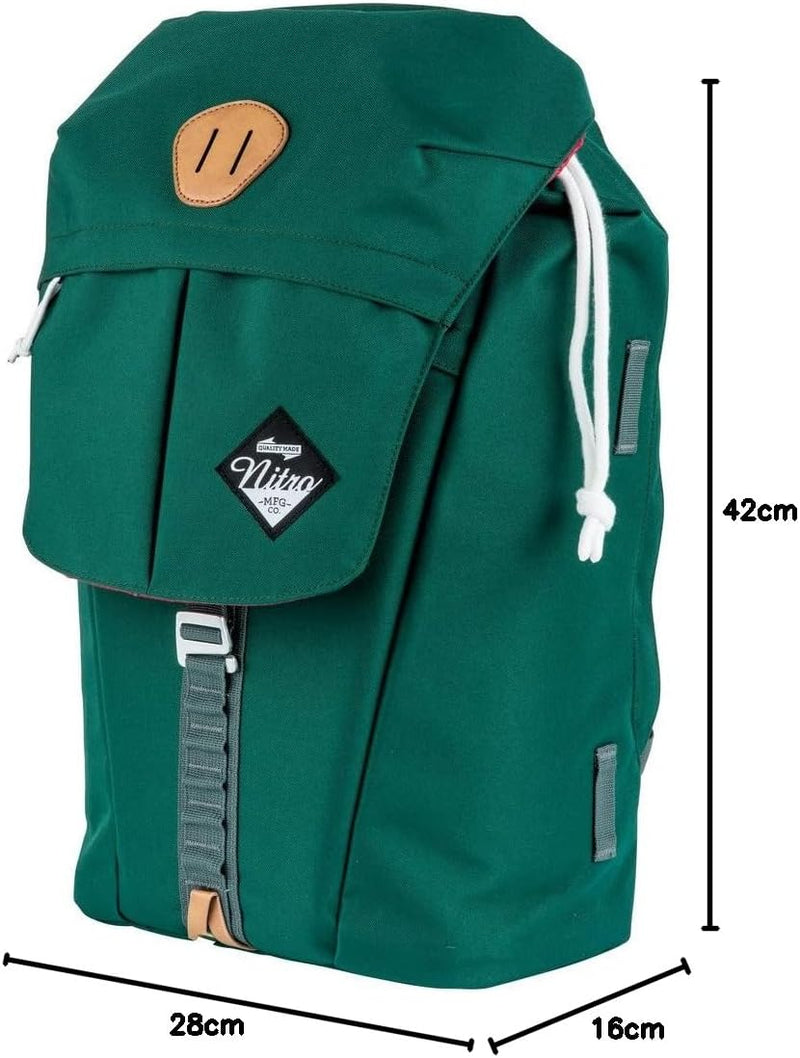 Nitro Cypress sportiver Daypack Rucksack für Uni & Freizeit, Streetpack mit gepolstertem 15“ Wide La