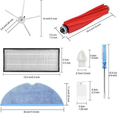 Ersatz Zubehörset für Roborock S7 S7 Plus S7 MaxV S7 MaxV Ultra Staubsauger Ersatzteile Enthält 1 Ha