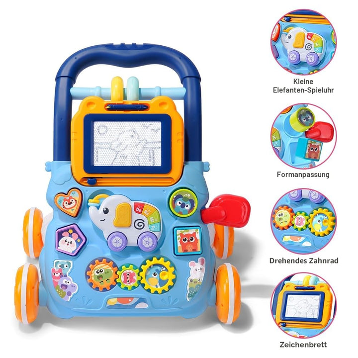 Aolso Baby Walker, Sit-to-Stand Learning Walker, Baby Entertainment Table Early Education Activity C