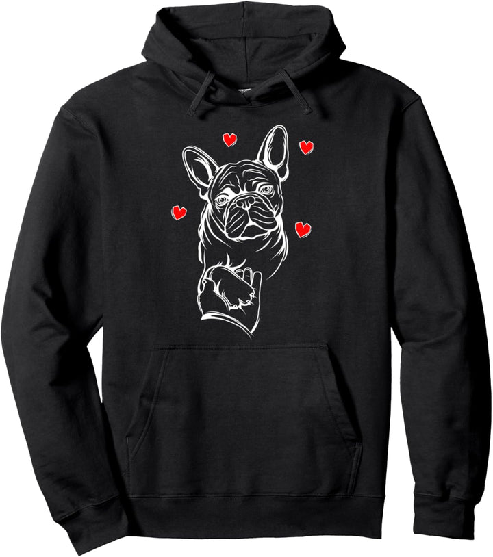 Französische Bulldogge Liebe Frauchen Frenchie Geschenkidee Pullover Hoodie