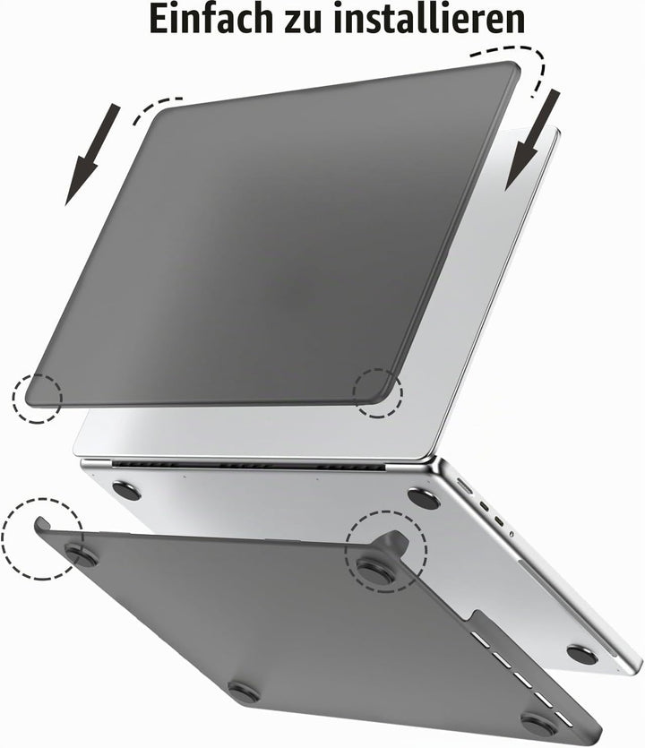 BlueSwan Hülle kompatibel mit MacBook Pro 14 Zoll M4 M3 M2 M1 A3112 A3185 A3401 A2918 A2992 A2779 A2