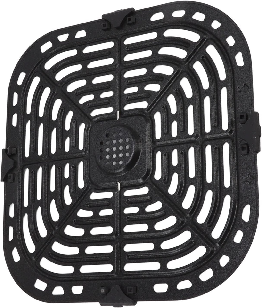 Quadratische Grillpfanne 24x23 cm für Heissluftfritteuse Zubehör, Ersatz Backplatte für Fritteusen A