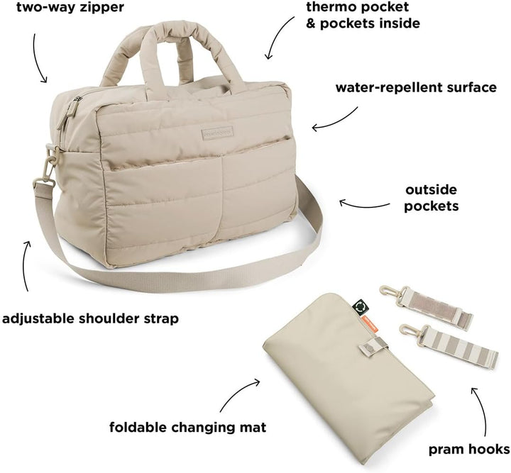 Done by Deer Wickeltasche Kinderwagen - Windeltasche - Kinderwagentasche mit Wickelunterlage, Schult