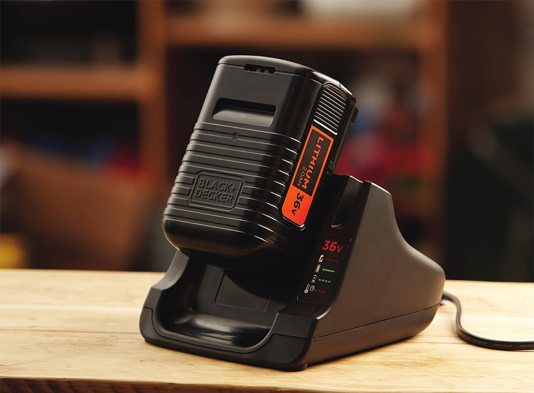 Black+Decker Li-Ion Ersatzakku (36V 2,0Ah, kompatibel mit allen Black+Decker 36V-Geräten mit Ladezus