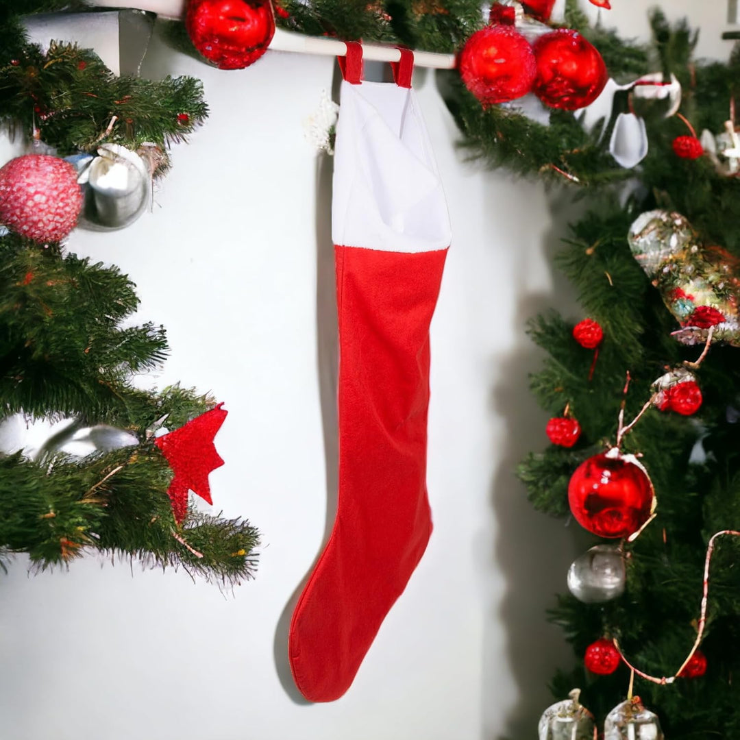 MIJOMA Weihnachtszauber - Festlicher XXL-Weihnachtsstrumpf in Jumbo-Grösse, 1,54 m lang, mit vielsei