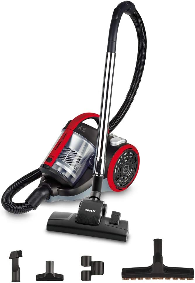 Polti PBEU0105 Bodenstaubsauger mit Zyklonfiltrierung, 2 liters, Schwarz_rot, Schwarz_rot