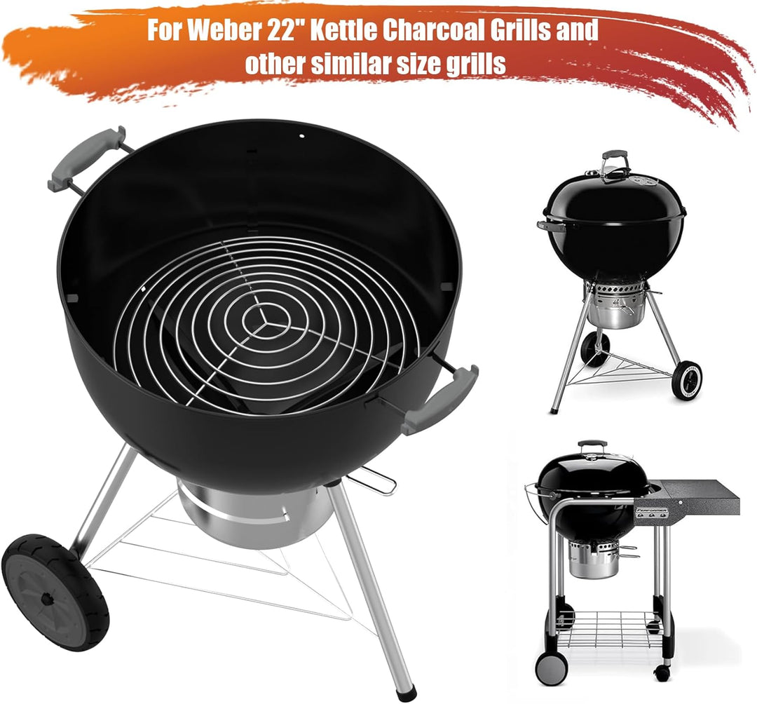 Onlyfire BBQ Holzkohlekörbe für Weber 57 cm Kugelgrills und Andere Holzkohlengrills ähnlicher Grösse