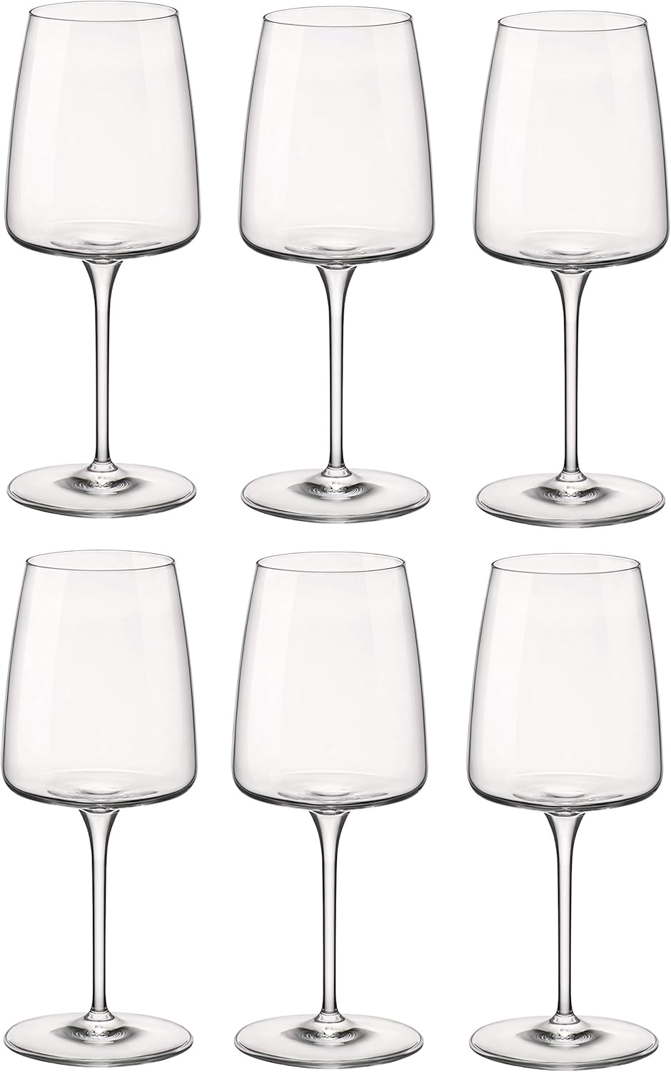 Bormioli Rocco Nexo Weingläser-Set, 6, 1 Stück, Glas, durchsichtig, (1er Pack), 6