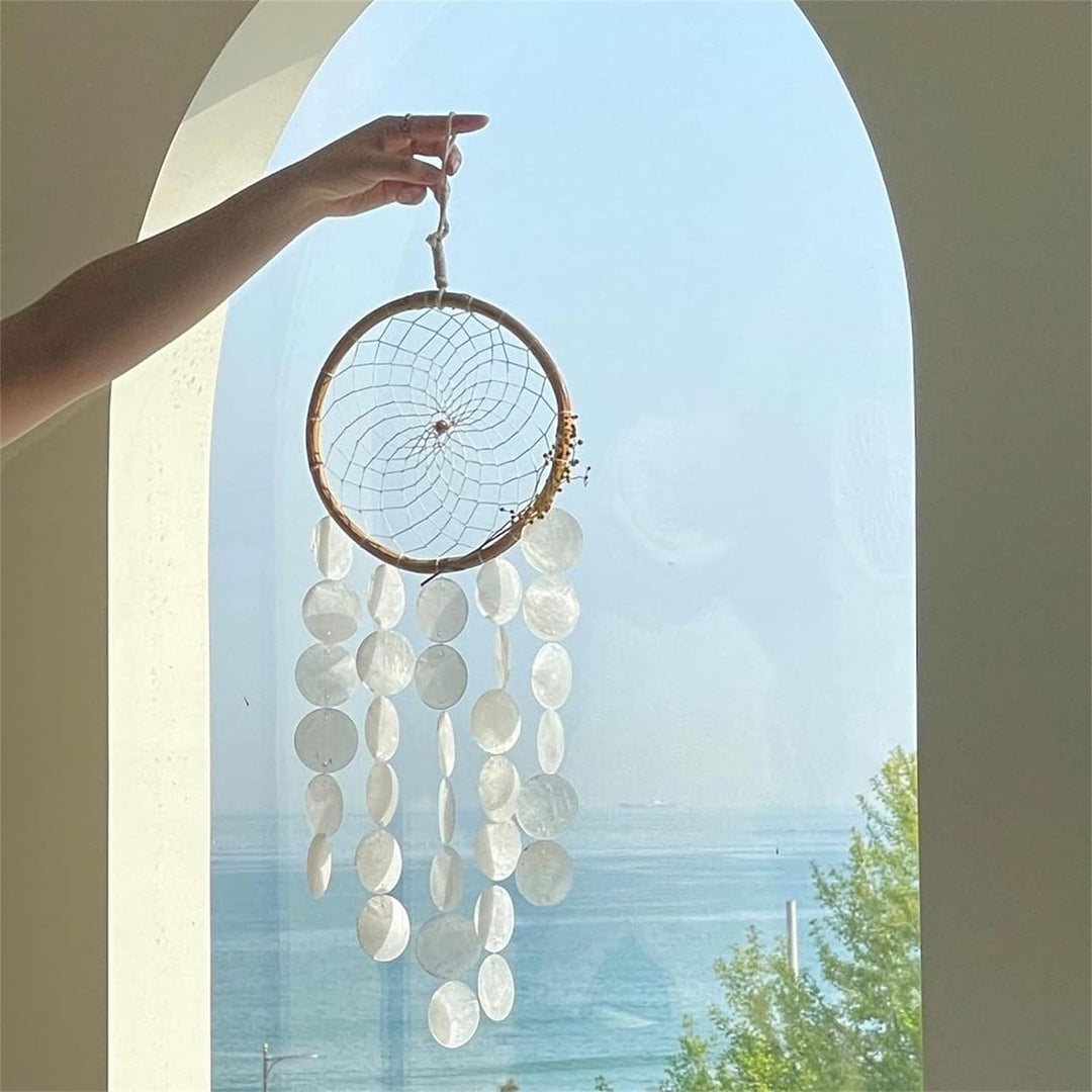 ZOYIEP Traumfänger Windspiel, Perlmutt Muscheln Deko Windspiele, Handgefertigt DIY Mobile Boho Deko