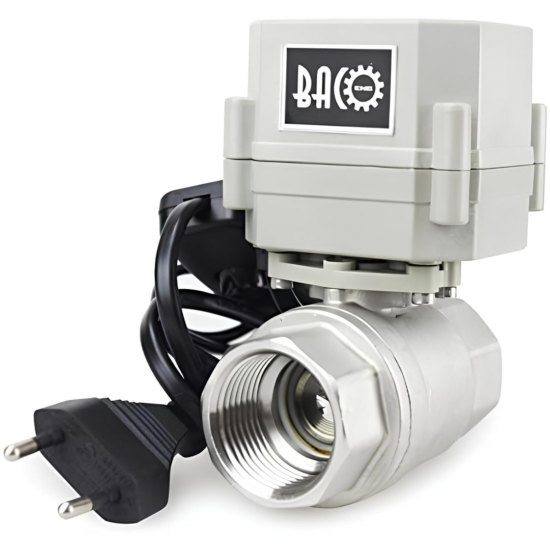 BACOENG AC110/230V 2 Wege 1" Edelstahl Motorkugelhahn Elektrische Zonenventil mit Stecker NC 1" Edes