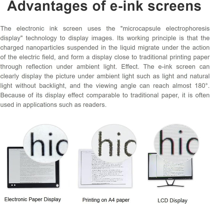 waveshare 2.13inch E-Paper Display HAT V4 Version 250x122 Resolution 3.3V/5V Two-Color e-Ink Display