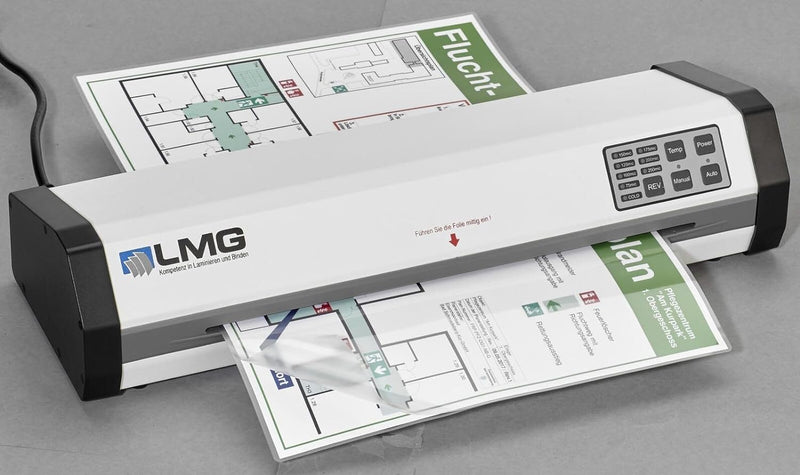 Testsieger Laminiergerät DIN A3, Vollautomatisch, Folienstärkenerkennung, 50 Sek, bis 250 mic, Kalt-