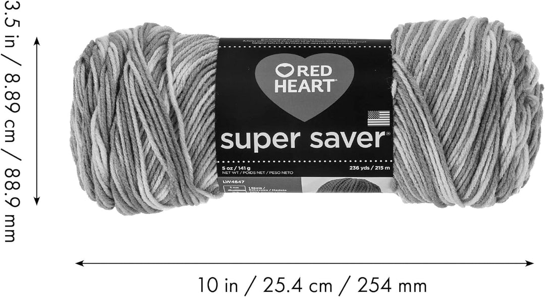 Red Heart Super Saver Garn, 3 Stück, fruchtige Streifen, 3 Stück 3 Pack Fruchtige Streifen, 3 Pack F
