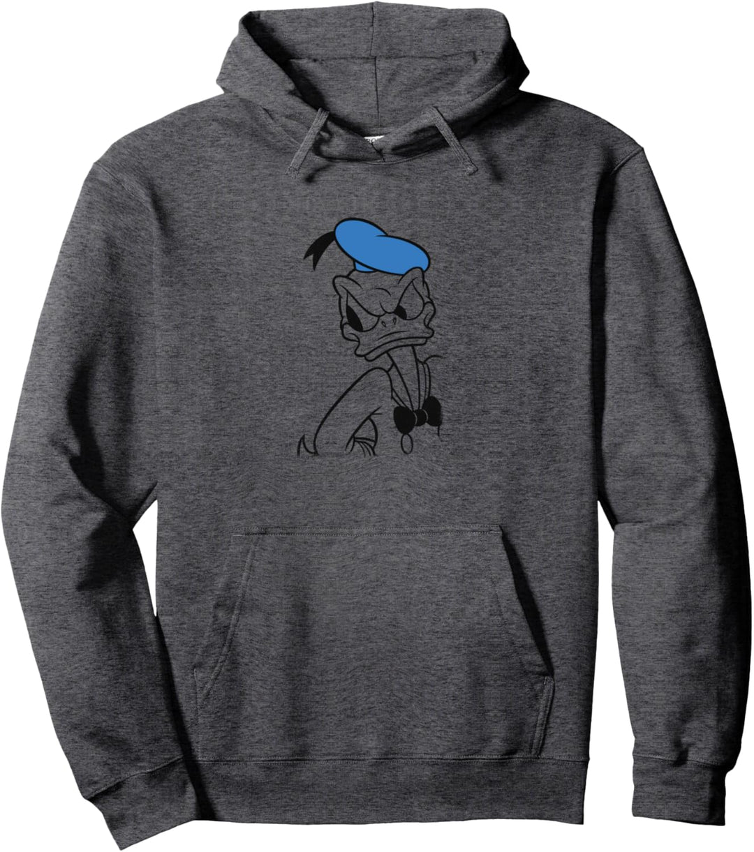Disney Mickey And Friends Donald Duck Tonal Portrait Pullover Hoodie