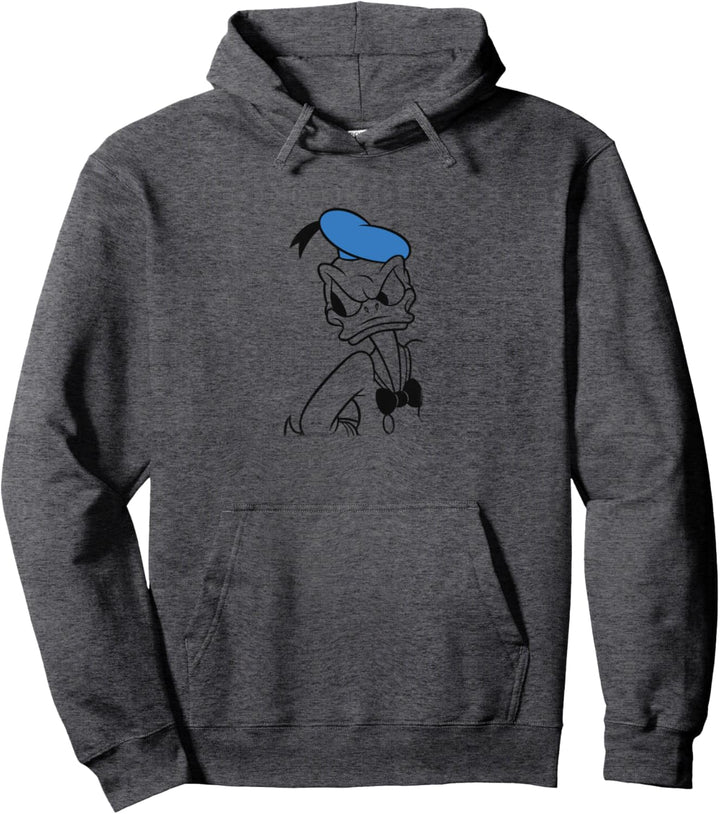 Disney Mickey And Friends Donald Duck Tonal Portrait Pullover Hoodie