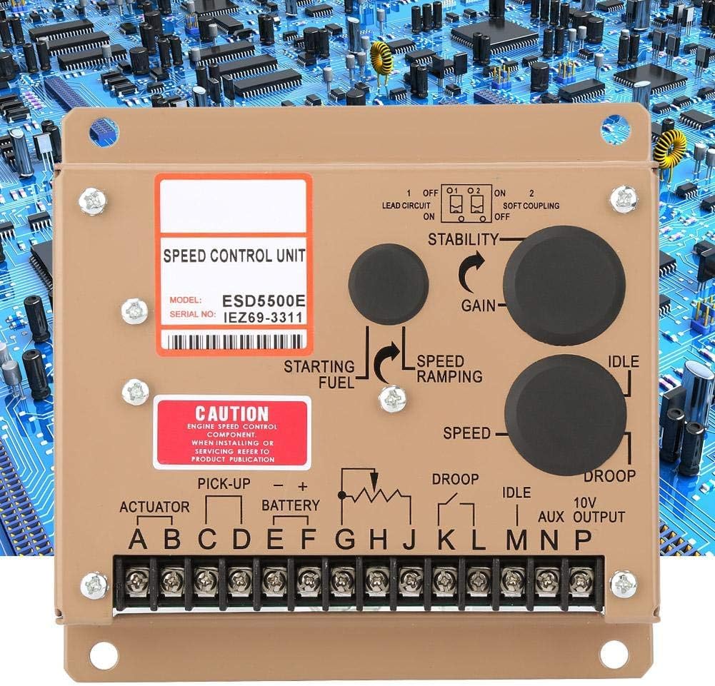 Motordrehzahlregler ESD5500E Elektronisches Motorregler-Generator-Bedienfeld, 1 kHz ~ 7,5 kHz