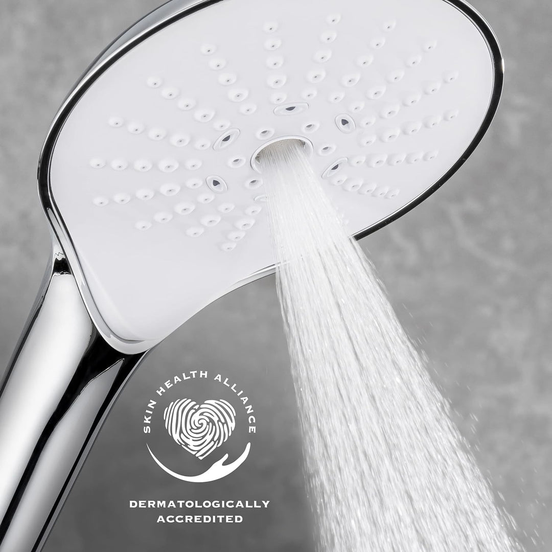 Mira Showers 2.1605.261 Schalter Switch Duschkopf mit vier Strahlarten, Chrome, Stand Alone, Chrome