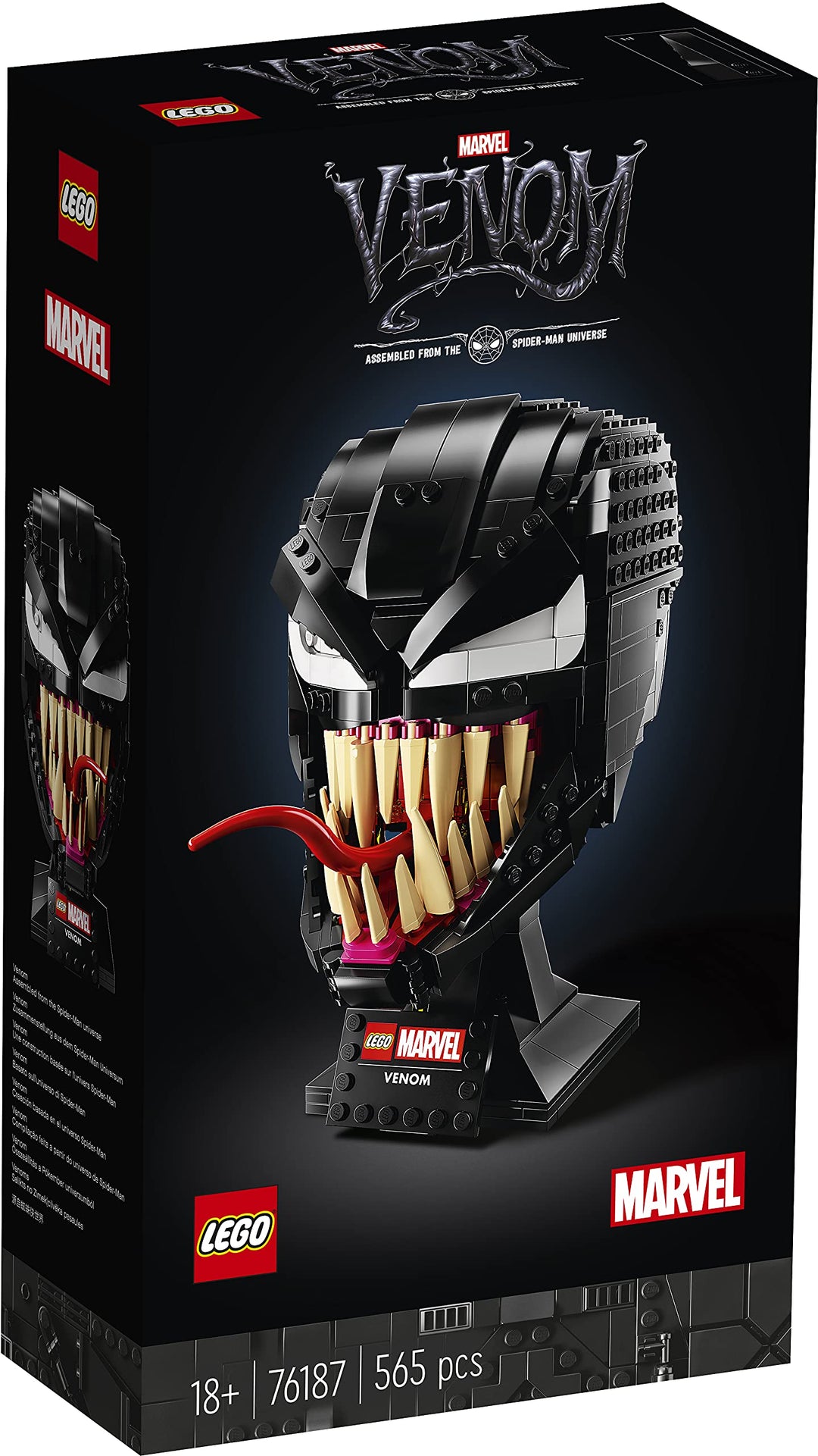 LEGO 76187 Marvel Spider-Man Venom Maske Bauset für Erwachsene, Fanartikel, Geschenkidee für Sammler