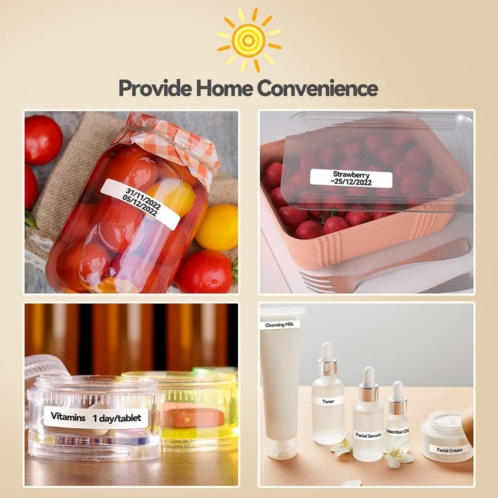 Pristar P15 Etikettiergerät Bluetooth Beschriftungsgerät Selbstklebend Wiederaufladbar Etikettendruc