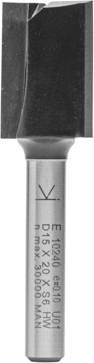 ENT 10240 Nutfräser HW, Schaft (S) 6 mm, Durchmesser (D) 15 mm, NL 20 mm, SL 32 mm, GL 52 mm D=15 /