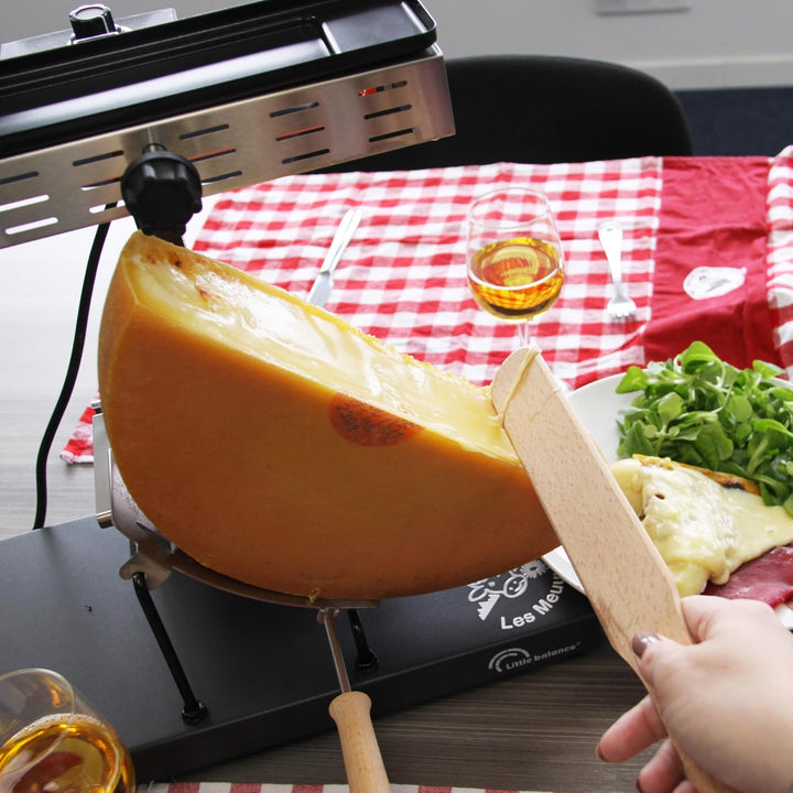 LITTLE BALANCE 8752 Savoyarde 1/2 Schleifstein, traditionelles Raclette mit halbem Mahlwerk, 8 Perso