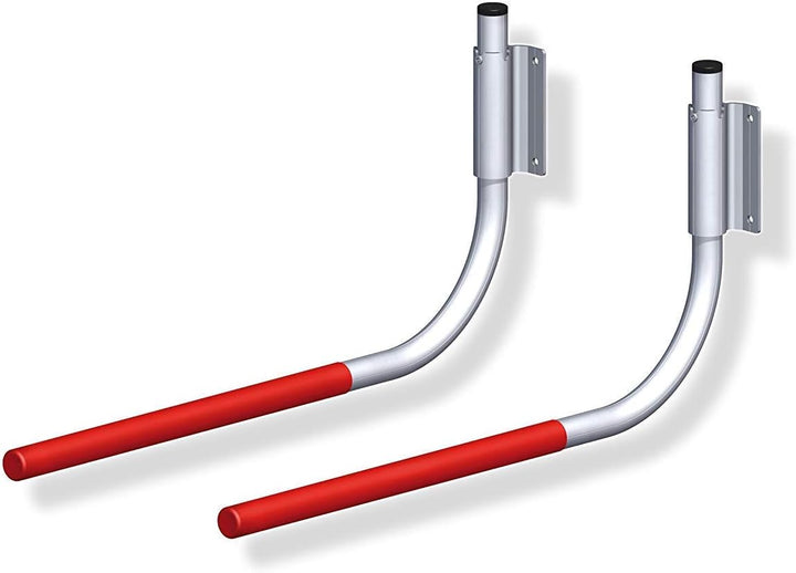 Gedotec Fahrradhalter Wand-Halterung Fahrrad-Haken klappbar gummiert 550 x 270 mm | Tragkraft 30 kg