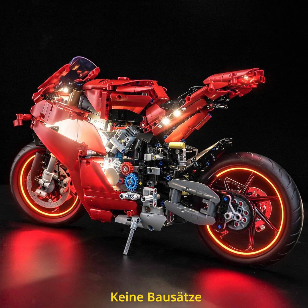 BrickBling Led Licht Set Kompatibel mit Lego Ducati Panigale V4 S Motorcycle 42202 (Kein Modell), De