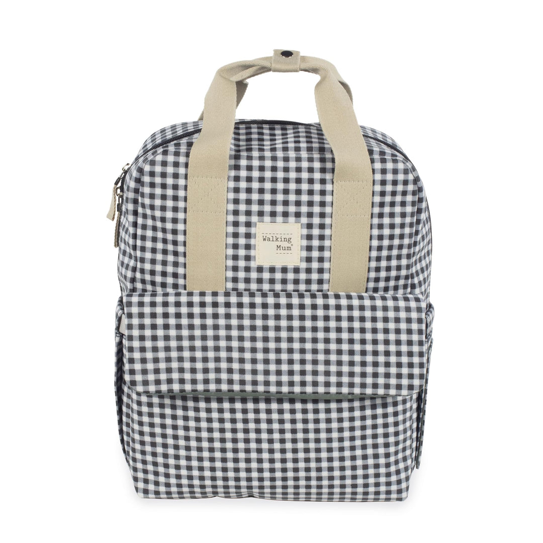 Walking Mum. I Love Vichy Wickeltasche für Kinderwagen, vielseitiges Design mit kurzen Griffen und S