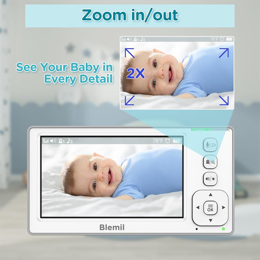 Blemil Aktualisierte Version Babyphone, 4.3&