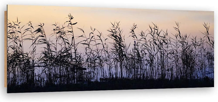 Wandbild XXL Gras Deko Kunst Bilder für Wohnzimmer Grau 150x60 cm Deko Paneel 150x60 cm Grau_a, Deko