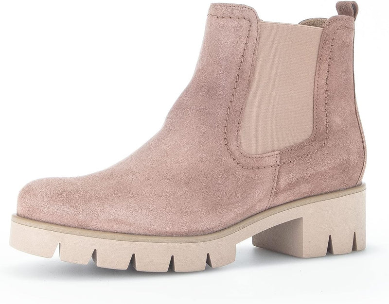 Gabor Damen Chelsea Boots, Frauen Stiefeletten,Wechselfussbett 38.5 EU Rosa Dark Rose, 38.5 EU Rosa