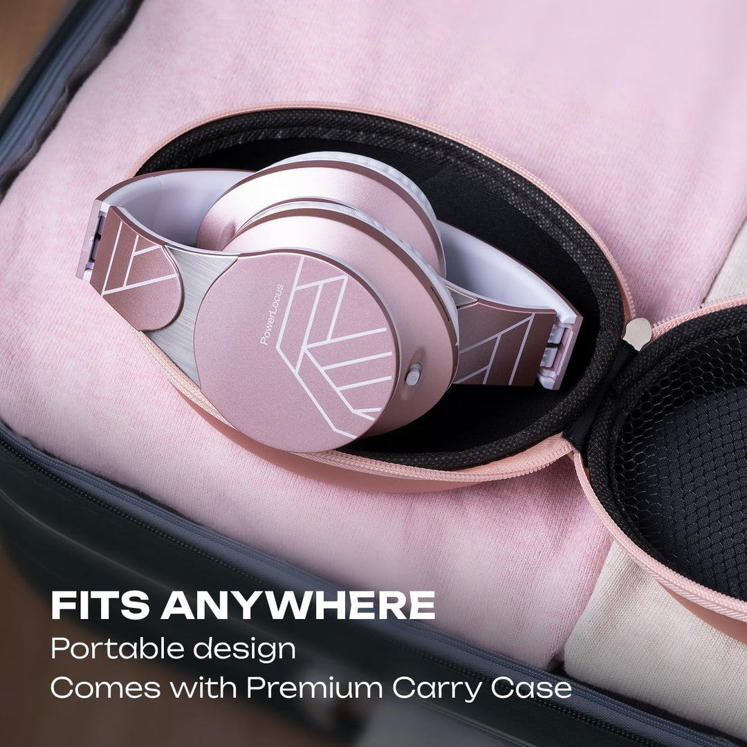 PowerLocus Edge Bluetooth-Kopfhörer, kabellos, Hi-FI Stereo, Micro SD/TF, Kopfhörer mit integriertem