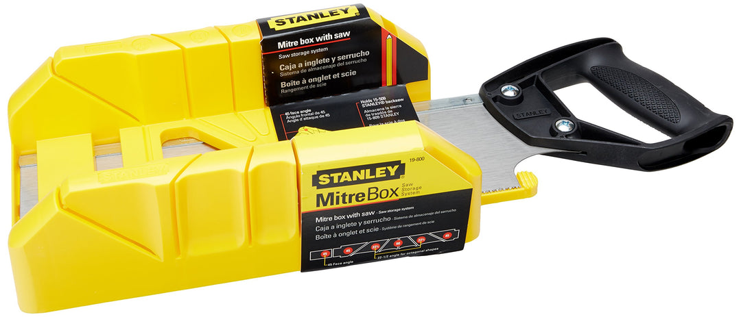 Stanley Gehrungsbox für 19-800 Sägen, mit 30,5 cm Rücksäge, 1 Stück