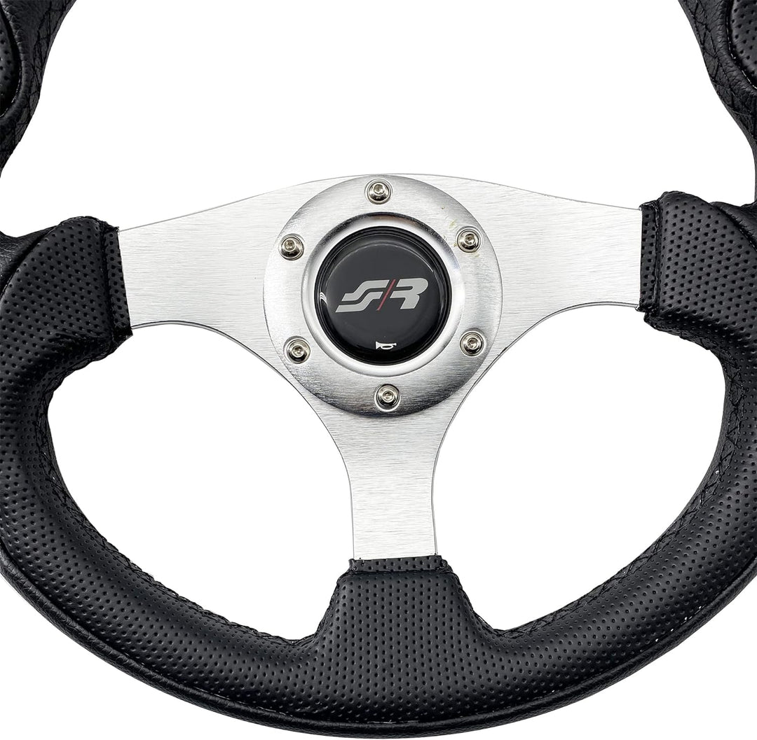 Simoni Racing INT330/P Interlagos Universal Steering Wheel, Schwarz