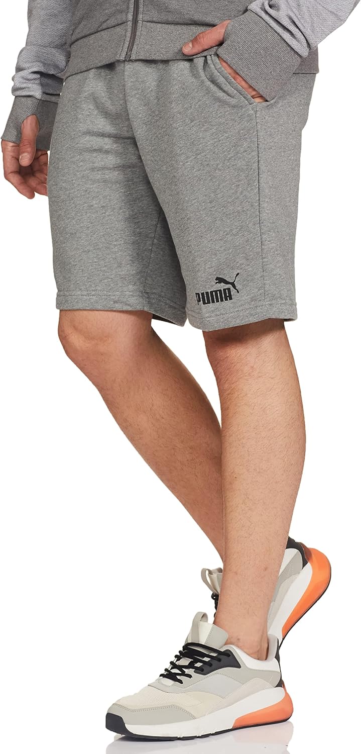 PUMA Herren Shorts, , S Medium Gray Heather, S Medium Gray Heather