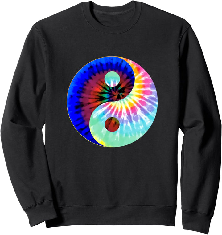 Funky Krawattenfarbstoff Yin Yang Symbol Sweatshirt