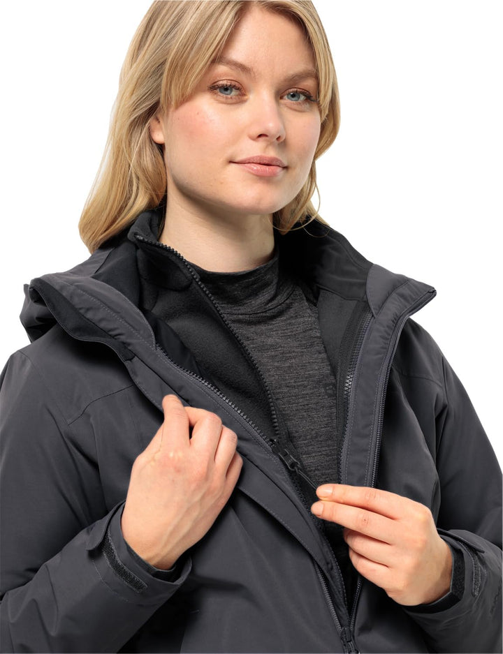 Jack Wolfskin Damen Moonrise Fz W Fleece-Jacke (1er Pack) S Schwarz, S Schwarz