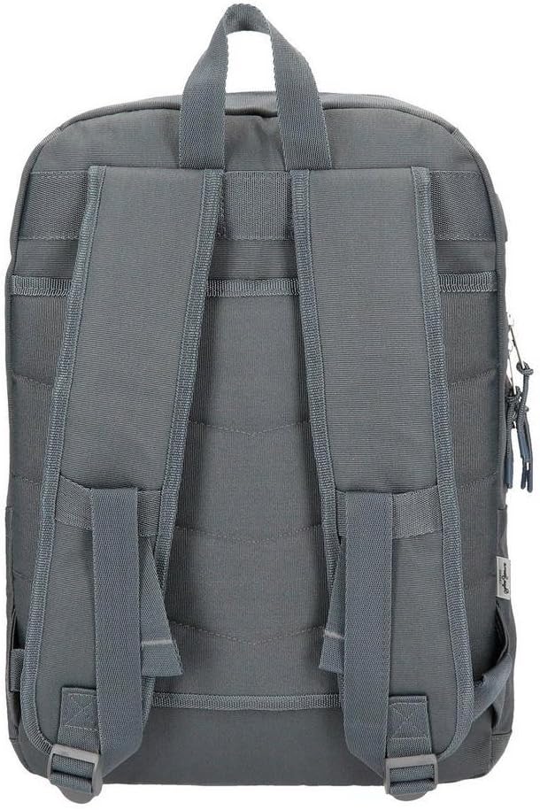 Pepe Jeans Cross Doppelfach-Rucksack Grau 30,5x44x15 cms Polyester 20.13L Rucksack 44 Grau, Rucksack