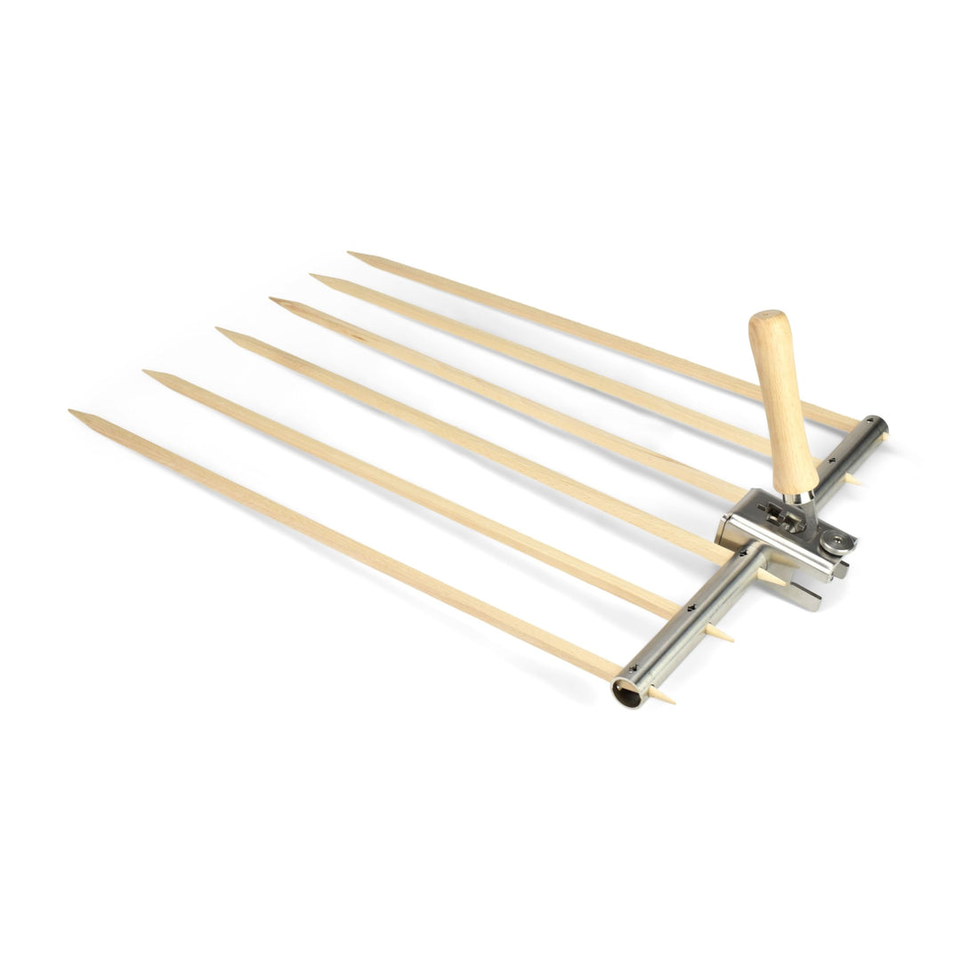Grillrost.com Das Original Steckelfischhalter | Asado Grill| mit innovativer Höhenverstellung für Fe