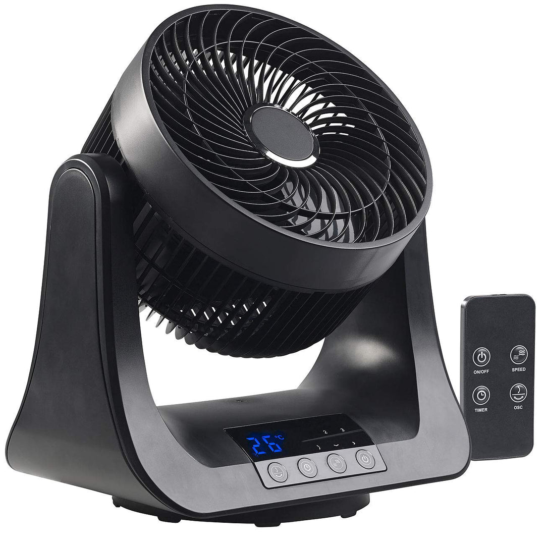 Sichler Haushaltsgeräte 3d Ventilator: Digitaler 3D-Robo-Raumventilator und Luftzirkulator, 45 Watt,