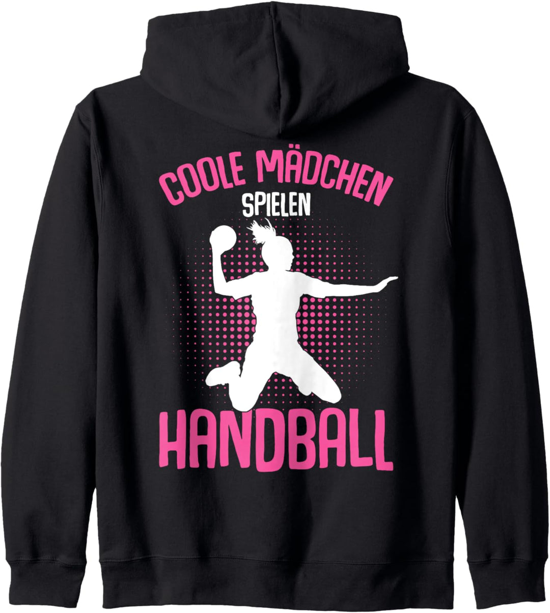 Coole Mädchen Spielen Handball Handballerin Kapuzenjacke