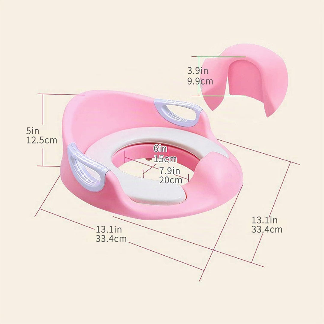 Kinder Toilettensitz WC-Sitz für Junge und Mädchen Kindertoilettensitz für Kissengriff und Rückenleh