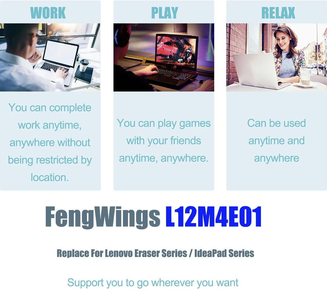 FengWings® 2600mAh Akku Ersetzen Für L12L4E01 L12S4E01 L12M4E01 L12M4A02, Ersetzen Für Lenovo Z50 Z5