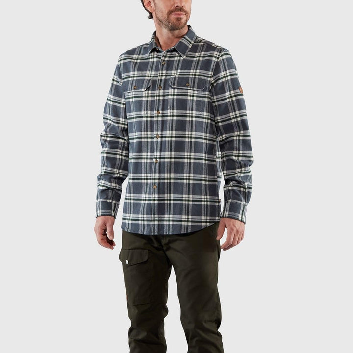 Fjällräven Herren Övik Heavy Flannel Shirt M Langarm-Hemd S Rot, S Rot