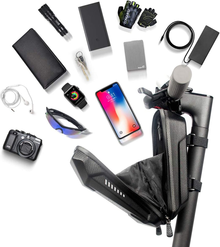 Reyzauyr E Scooter Zubehör, E Scooter Tasche, 3L Roller Tasche Front Tube Bag Gross Lenkertasche Was