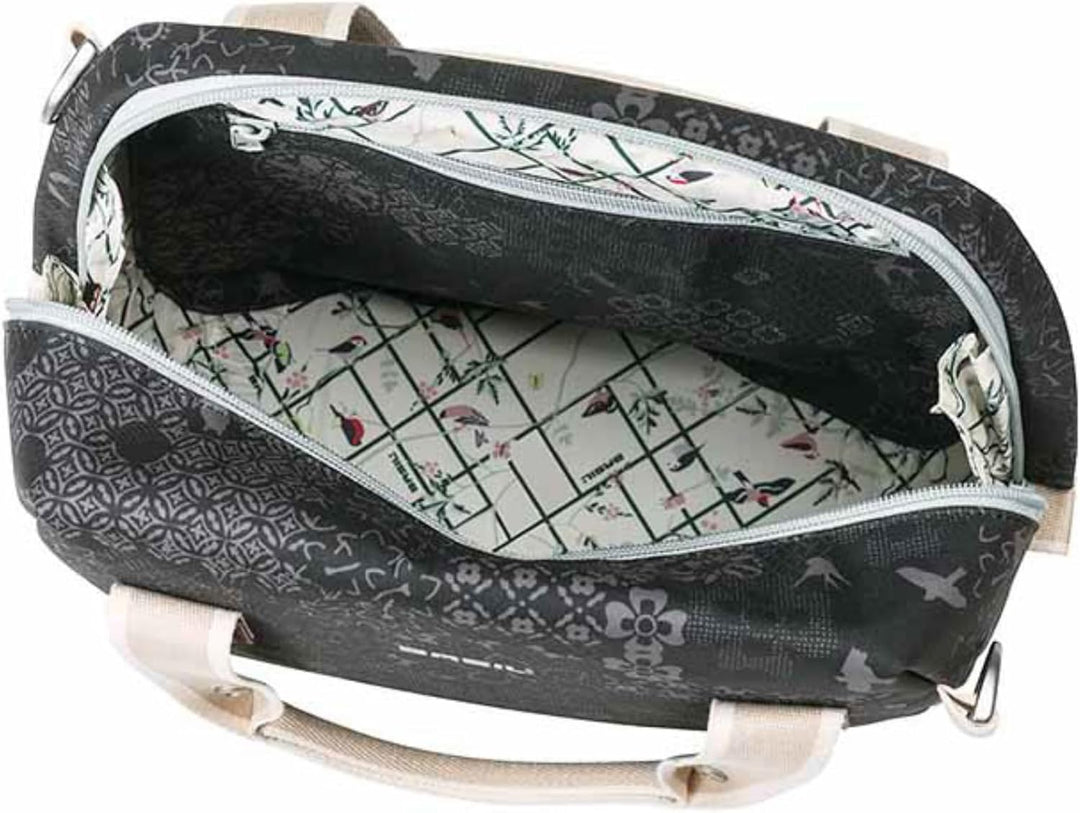 Basil Unisex – Erwachsene Bohème Lenkertasche, Schwarz, 8 Liter, 38 cm x 16 cm x 38 cm