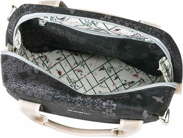 Basil Unisex – Erwachsene Bohème Lenkertasche, Schwarz, 8 Liter, 38 cm x 16 cm x 38 cm
