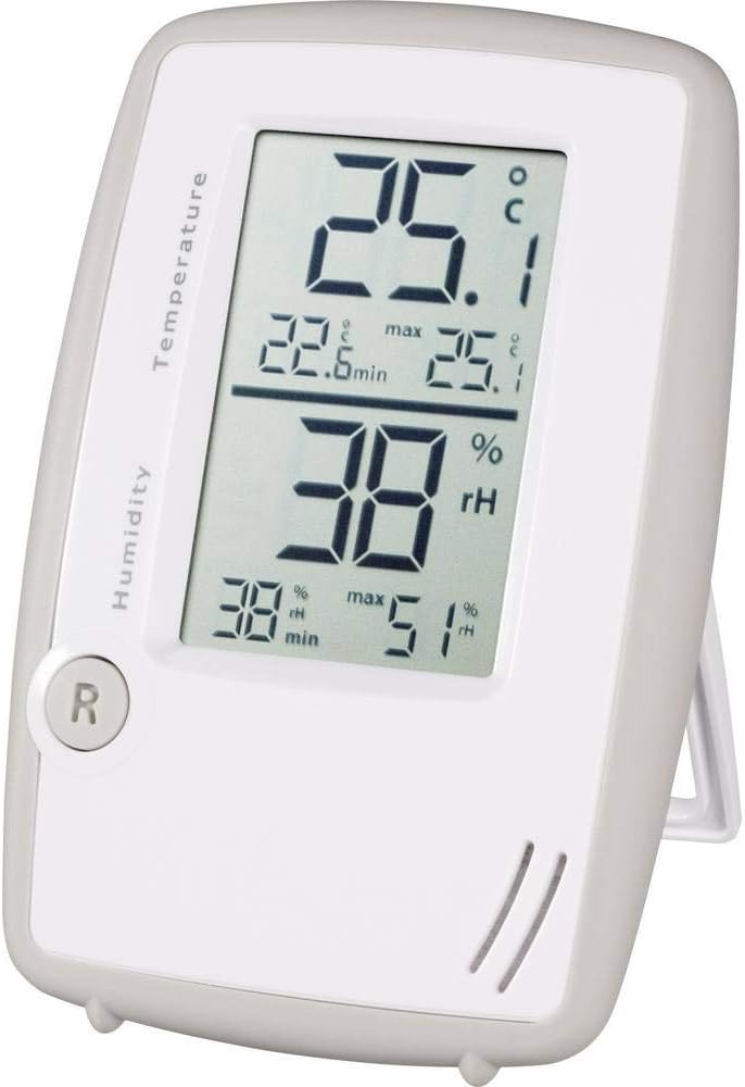 TFA Dostmann Digitales Thermo-Hygrometer, 30.5015.02, Innentemperatur/Luftfeuchtigkeit, gesundes Rau